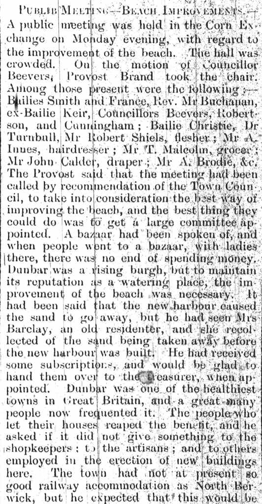 Haddingtonshire Courier 23 October 1885