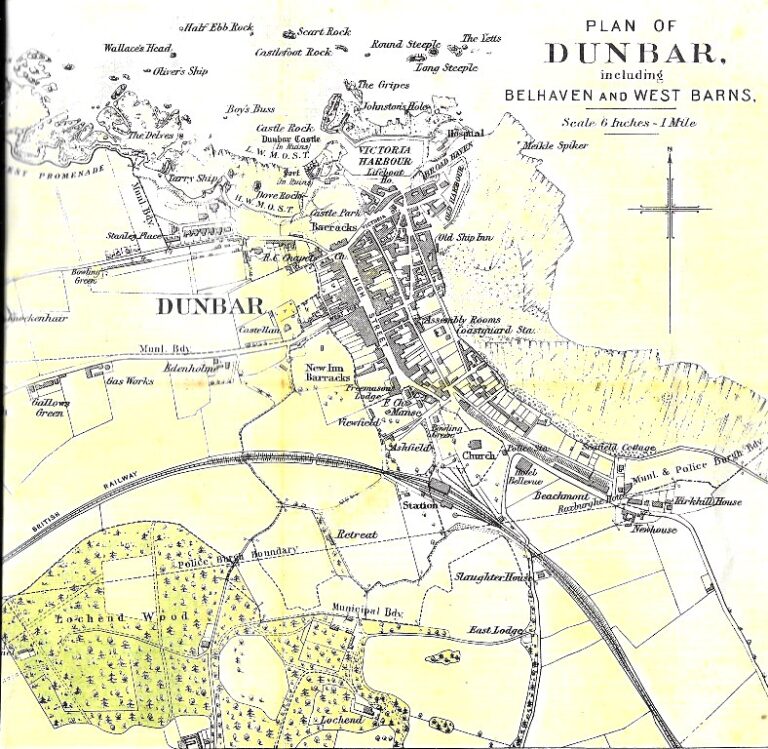 1899 map of Dunbar