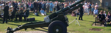 The 25pdr gun at Dunbar