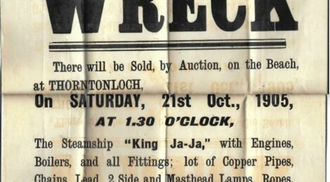 George Low King Ja Ja Auction poster 1905